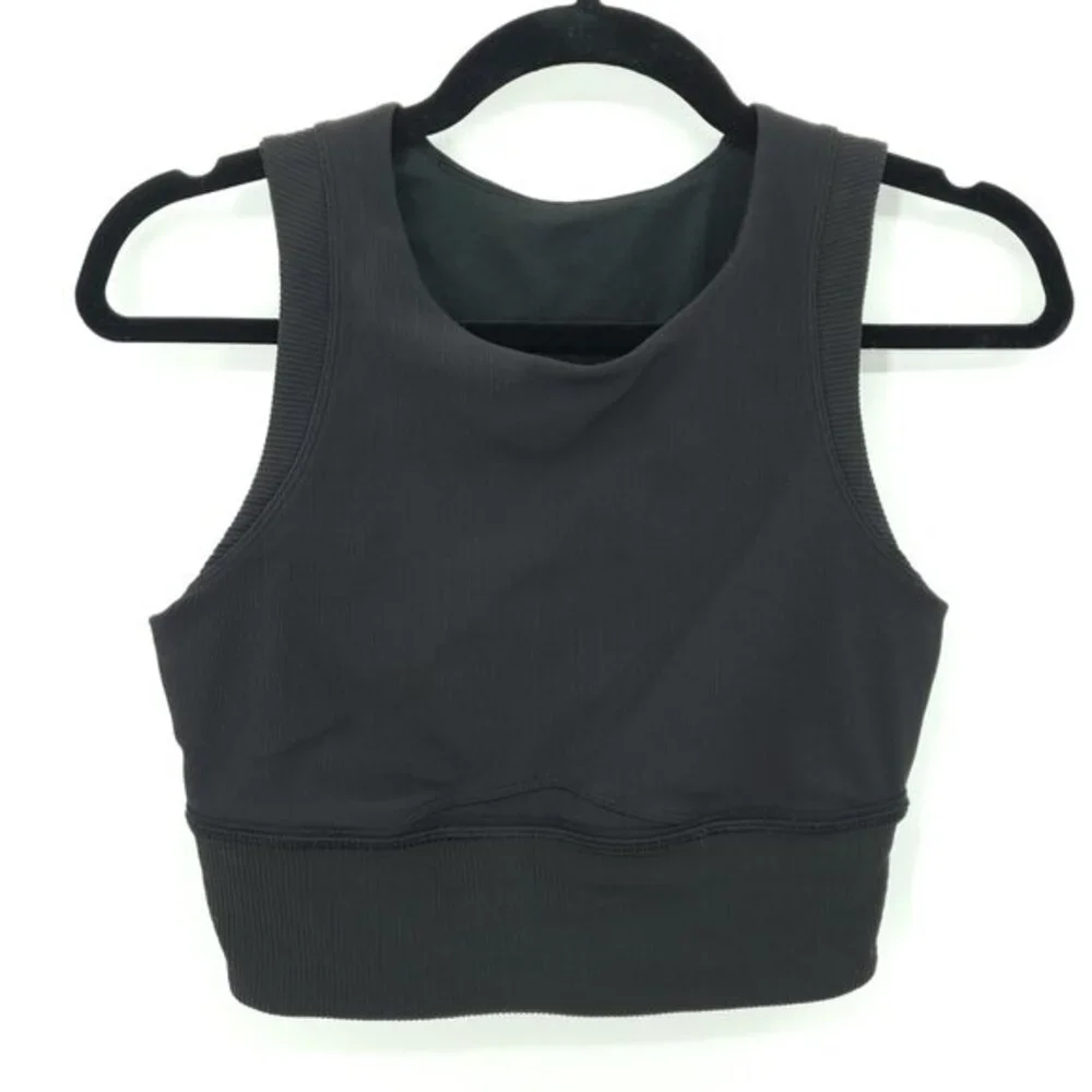 Lululemon Kick Serve Bra Texture 8 Black